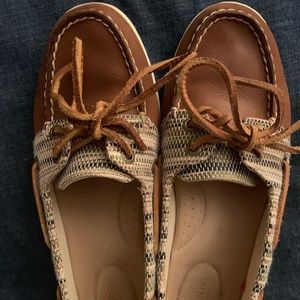 Sperry plaid boat shoes